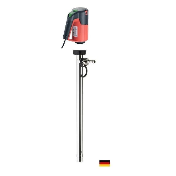 Flux Drum Pump, Stainless Steel, 39" Long, Motor, 120V, 60Hz, 1ph, 500 Watts Power. For food service. 24-ZORO0201 - main